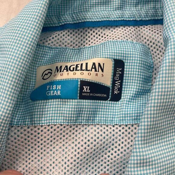 Men’s Magellan Outdoors Blue Fishing Shirt Size XL - Picture 4 of 4